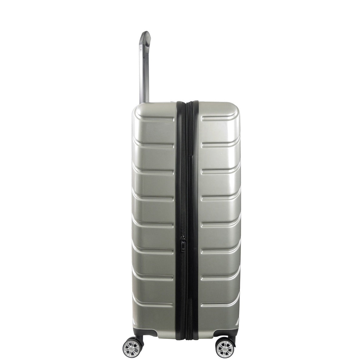 Velocity 31" Hardside Spinner Checked Luggage Suitcase Silver
