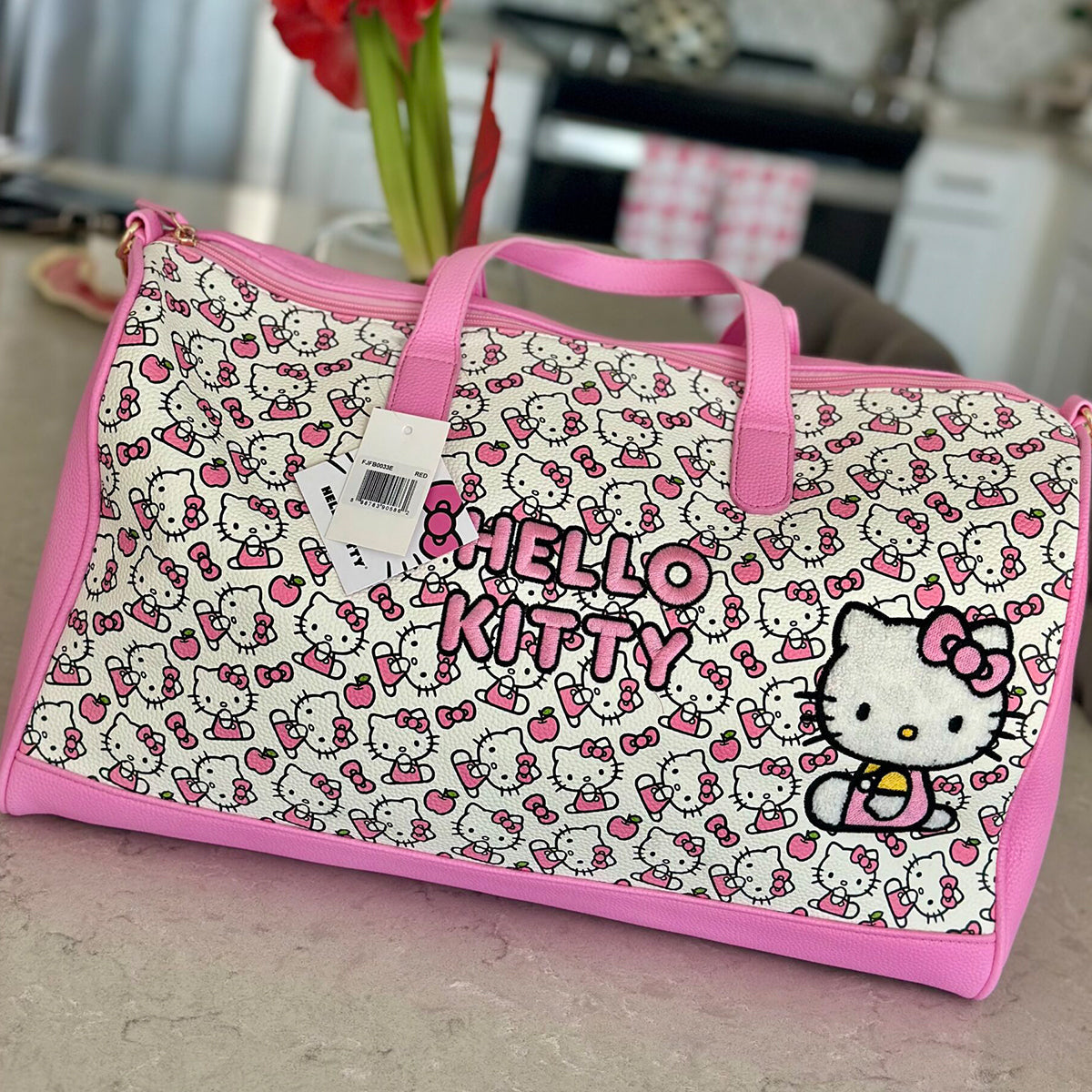 Pink Girlies on the Go: Traveling with My Hello Kitty Duffle