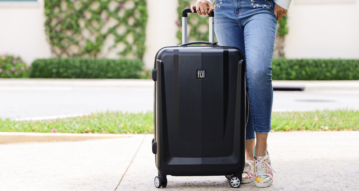 The perfect carry-on luggage Ful load rider black spinner suitcase