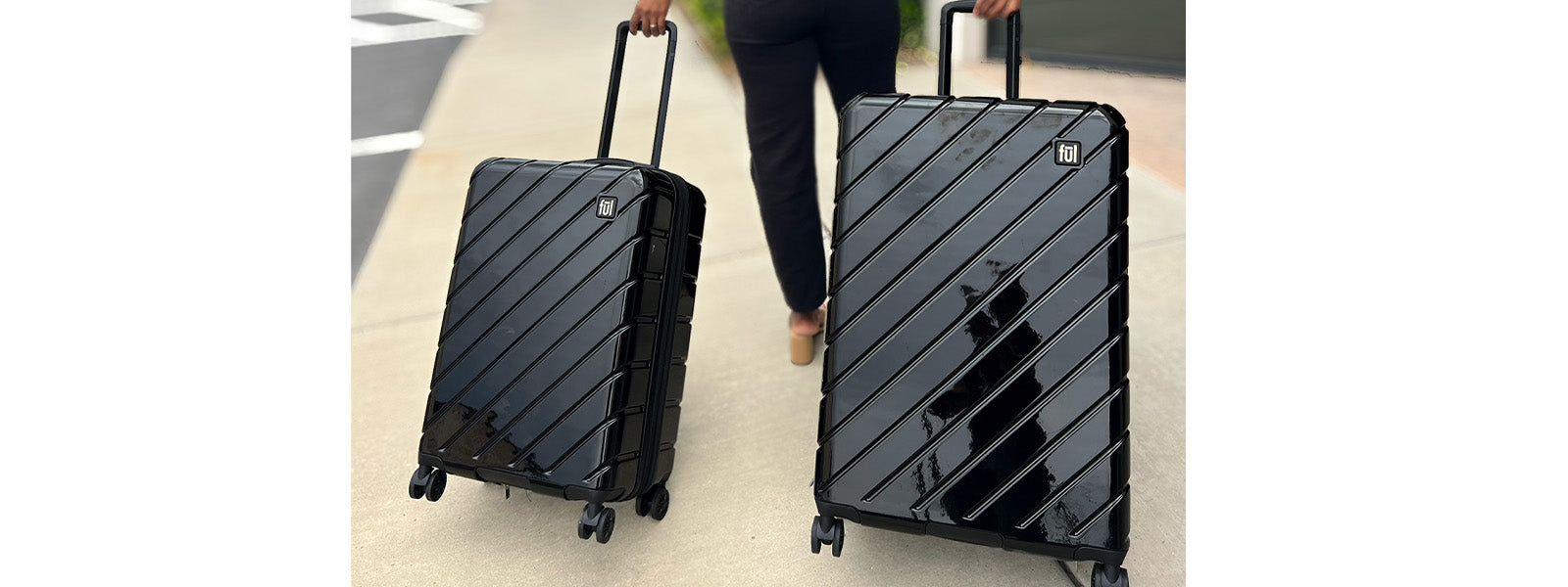 Ful Velocity Black Hardside Spinner Suitcase