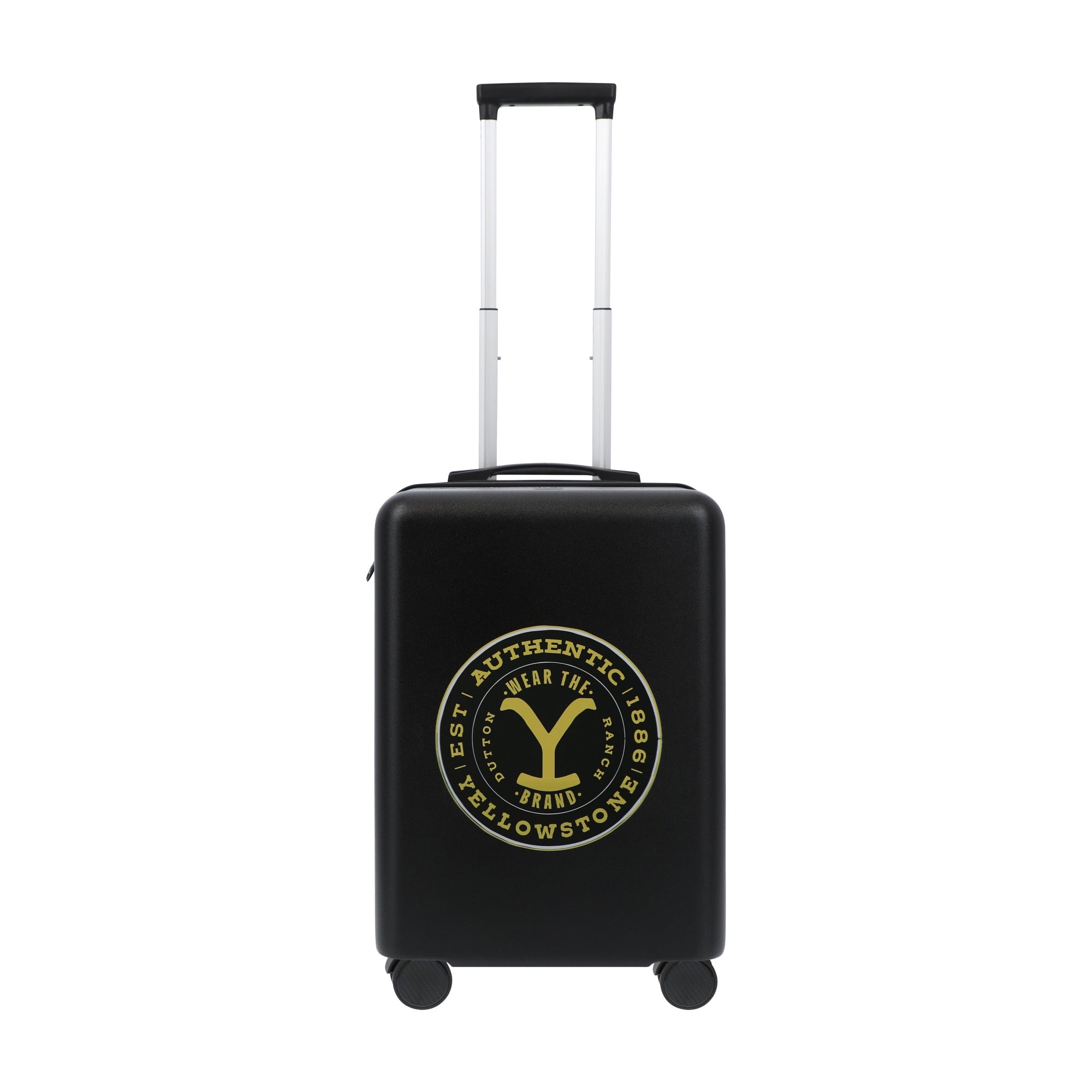 Black paramount yellowstone 22.5" carry-on spinner suitcase luggage by Ful