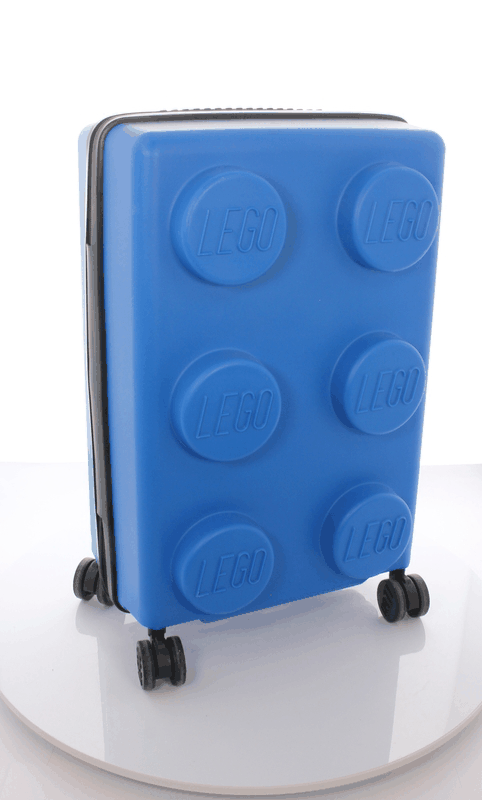 Blue Lego Signature Brick 2X3 Trolley 22-inch luggage - best carry-on spinner suitcase for traveling