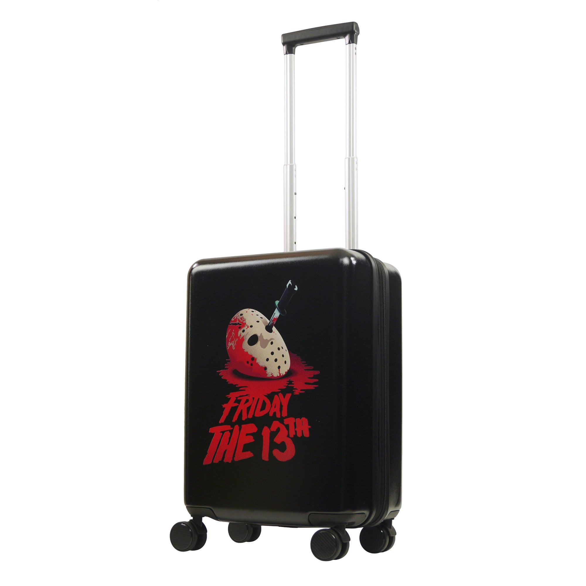 Friday The 13th Jason's Mask logo Ful 22.5" Black Carry-On Hard Side Spinner suitcases Luggage