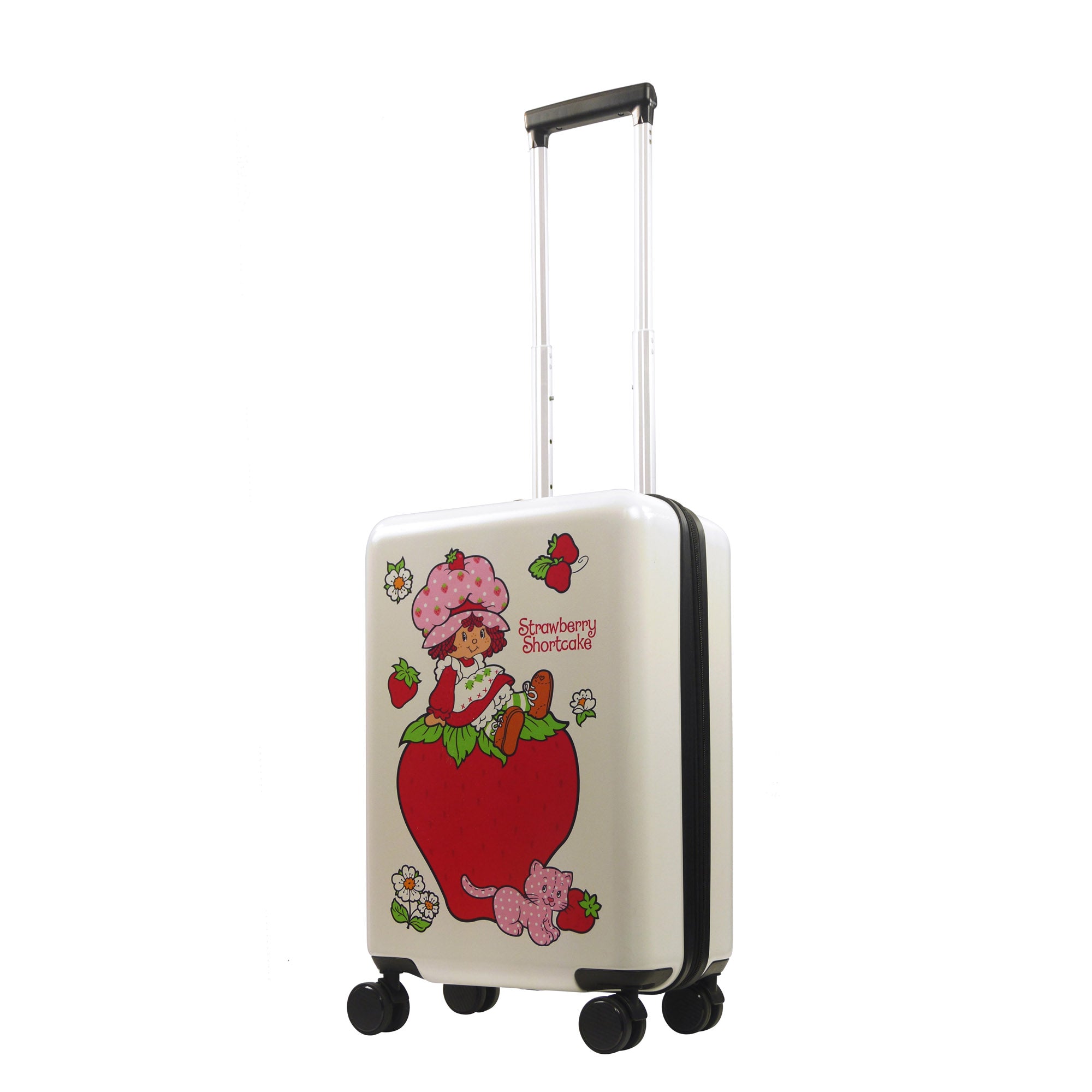 Strawberry Shortcake Ful 22.5" White with Carry-On Hard side Spinner Suitcases Luggage
