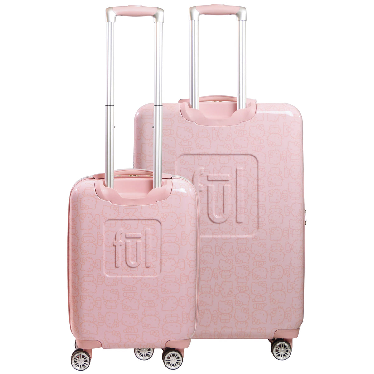 Pink Spinner Hello Kitty All Over Print Hard-sided Pink Spinner Luggage 2 pc Set