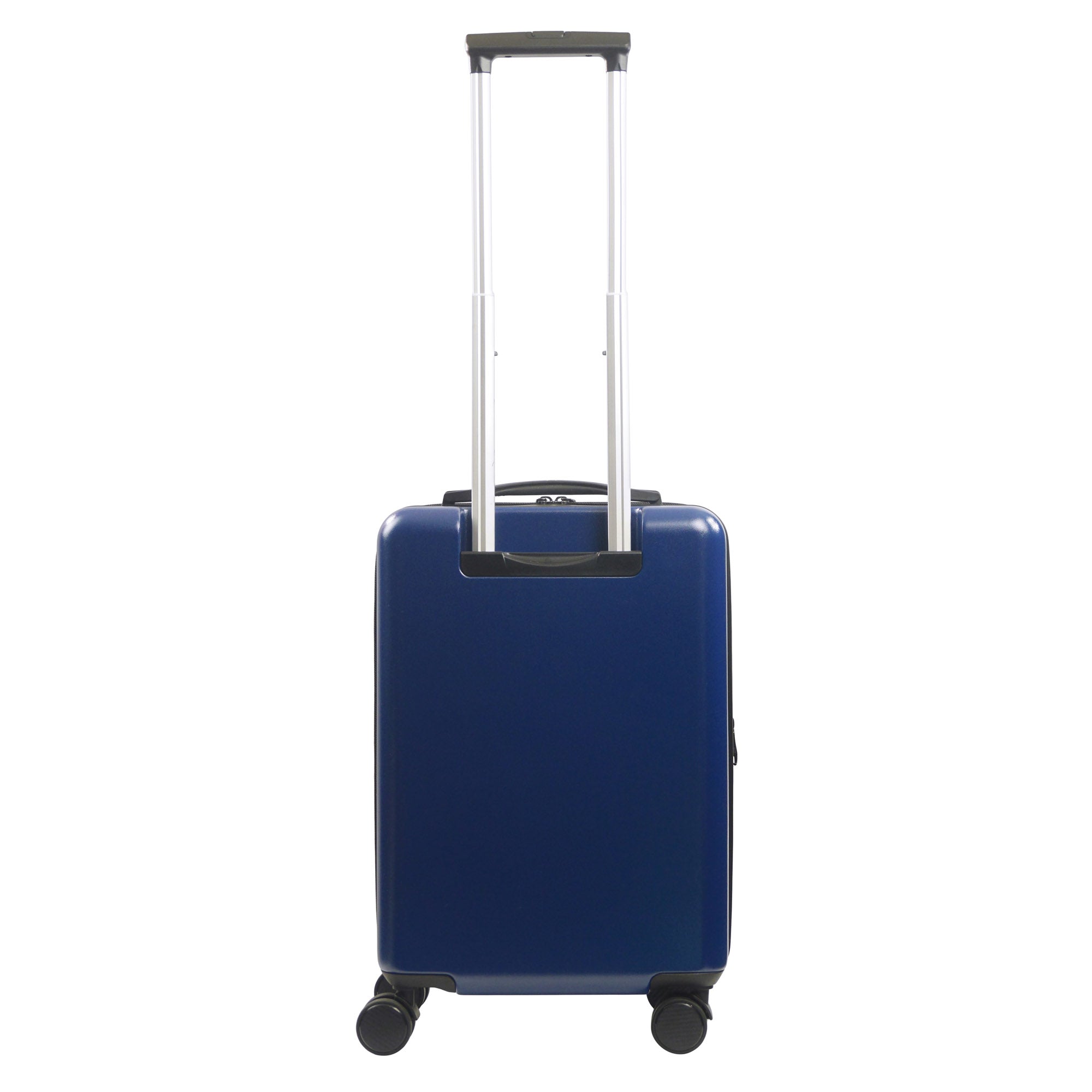 Modelo 22.5" Navy Blue Carry-On Hard Side Rolling Luggage Spinner Suitcase by Ful