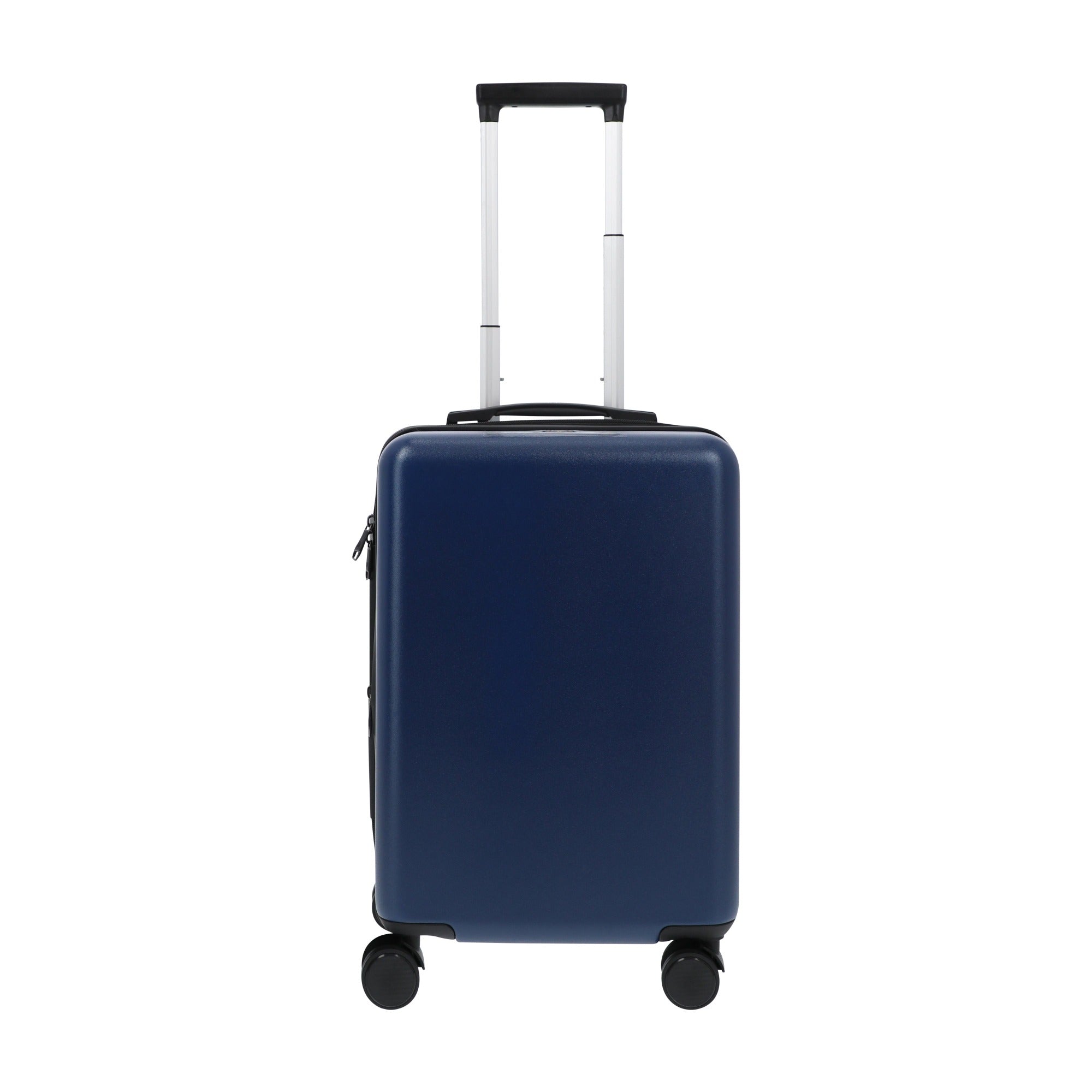 Blue carry fashion on luggage