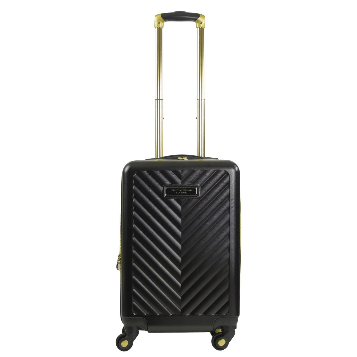 Ful Christian Serrano Addie 22" hardside spinner suitcase suitcases luggage black - best carry on suitcase for travel