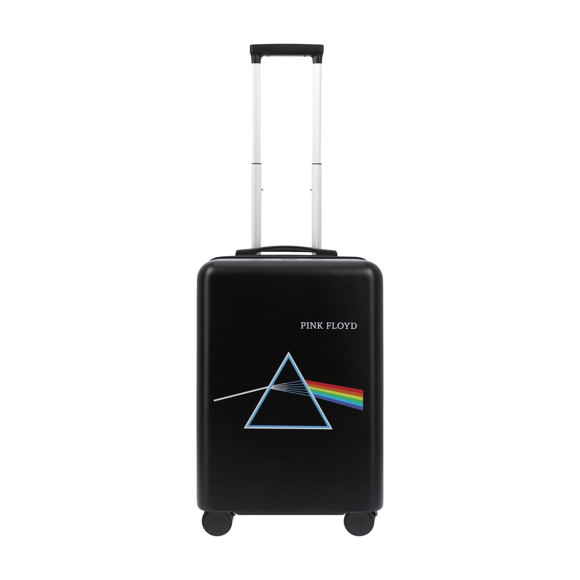 Pink Floyd 22.5" black carry-on spinner suitcase rolling luggage by Ful