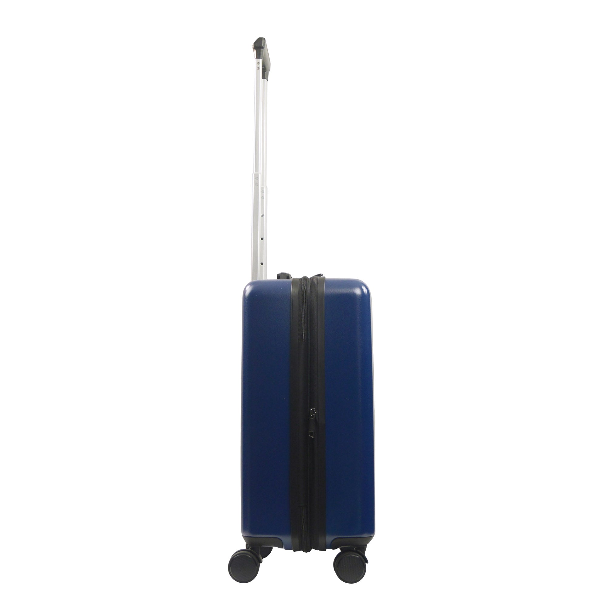 navy blue spinner suitcase carry-on luggage