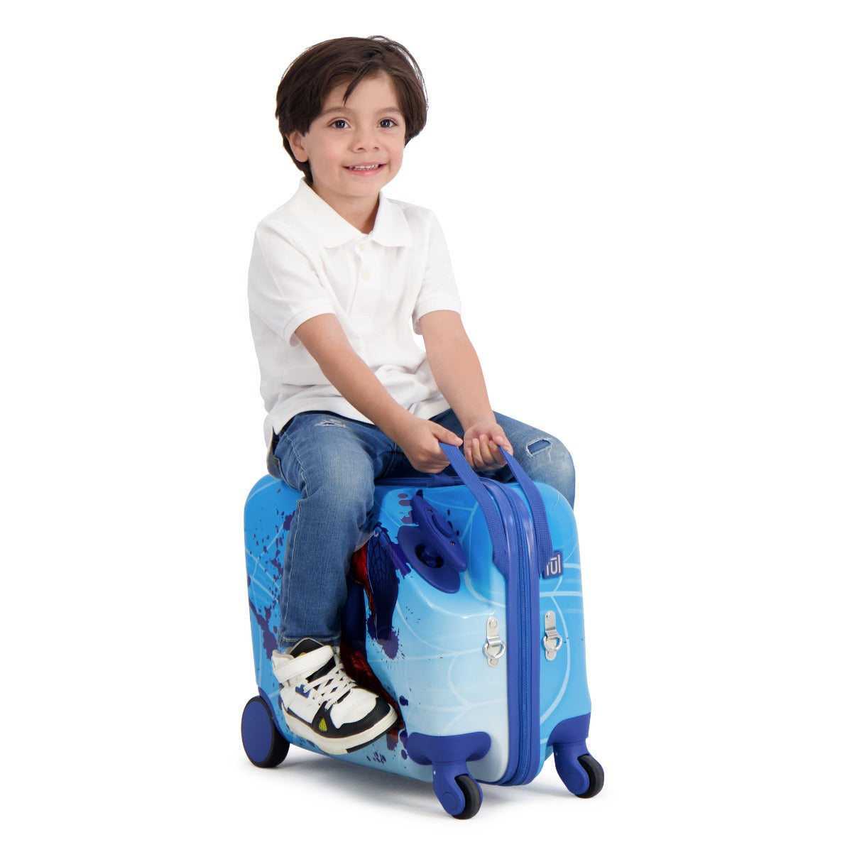Ful Marvel Spiderman 14.5 inch kids ride-on rolling luggage for traveling