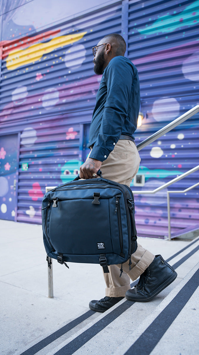 ful ridge collection cruiser travel backpack navy blue - convertible multiple use backpacks