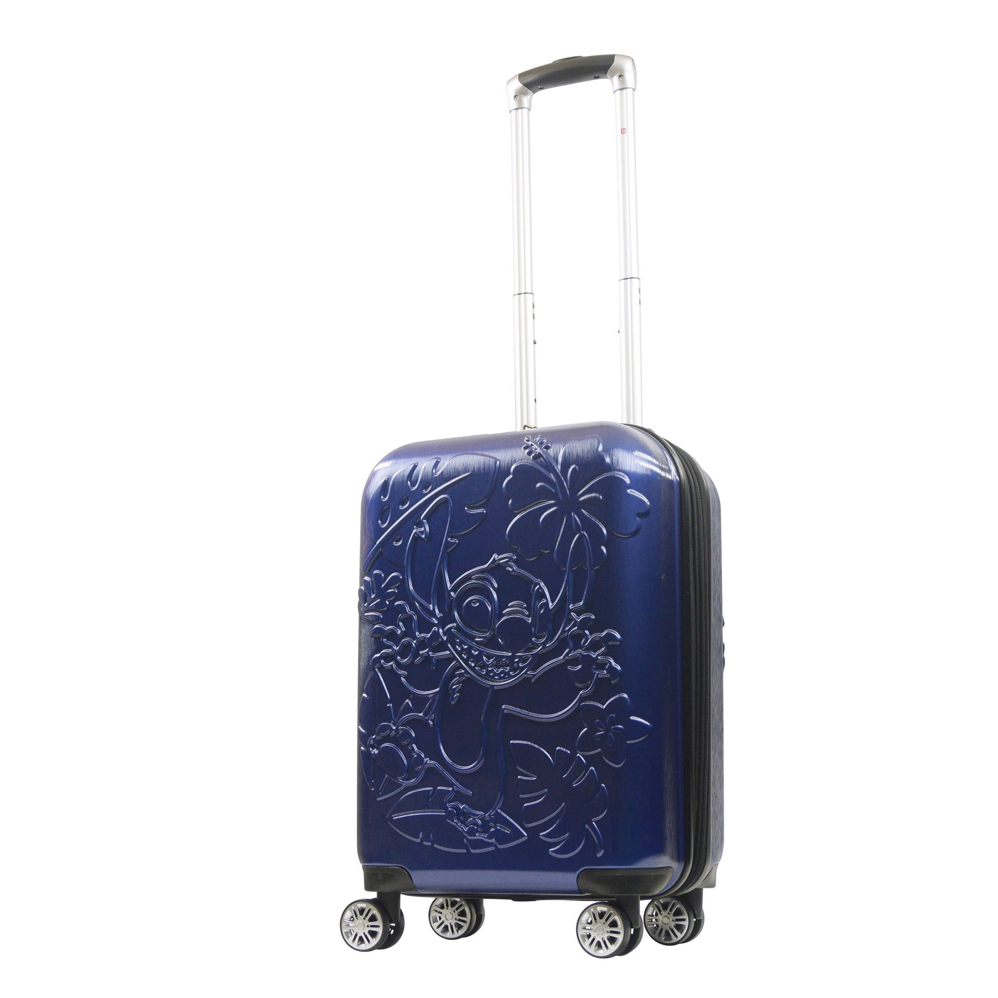 Disney 3D Molded Stitch Surfing 8 wheel hardside 22.5" Spinner Carry-On Blue Luggage by Ful