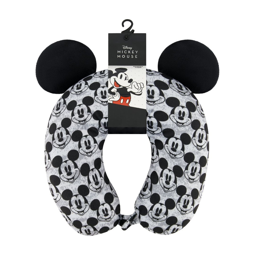 Disney Mickey Mouse Black / Grey 3D ears travel pillow