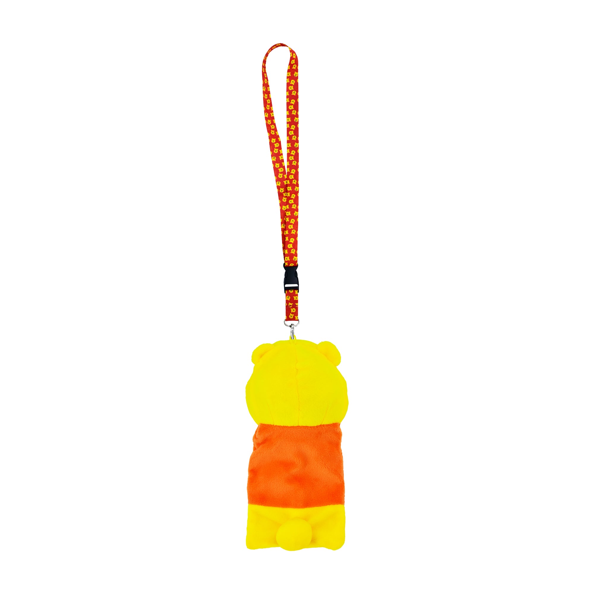 Winnie the Pooh Plush Lanyard, ID Card Badge Holder, Yellow