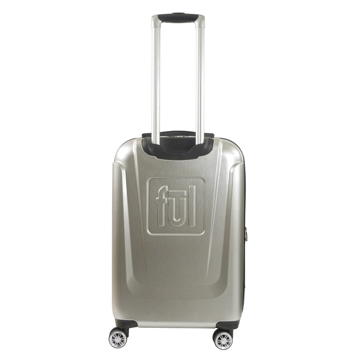 Adult Disney Luggage Mickey Mouse Texture Rolling Hard Sided Silver 26" Suitcase