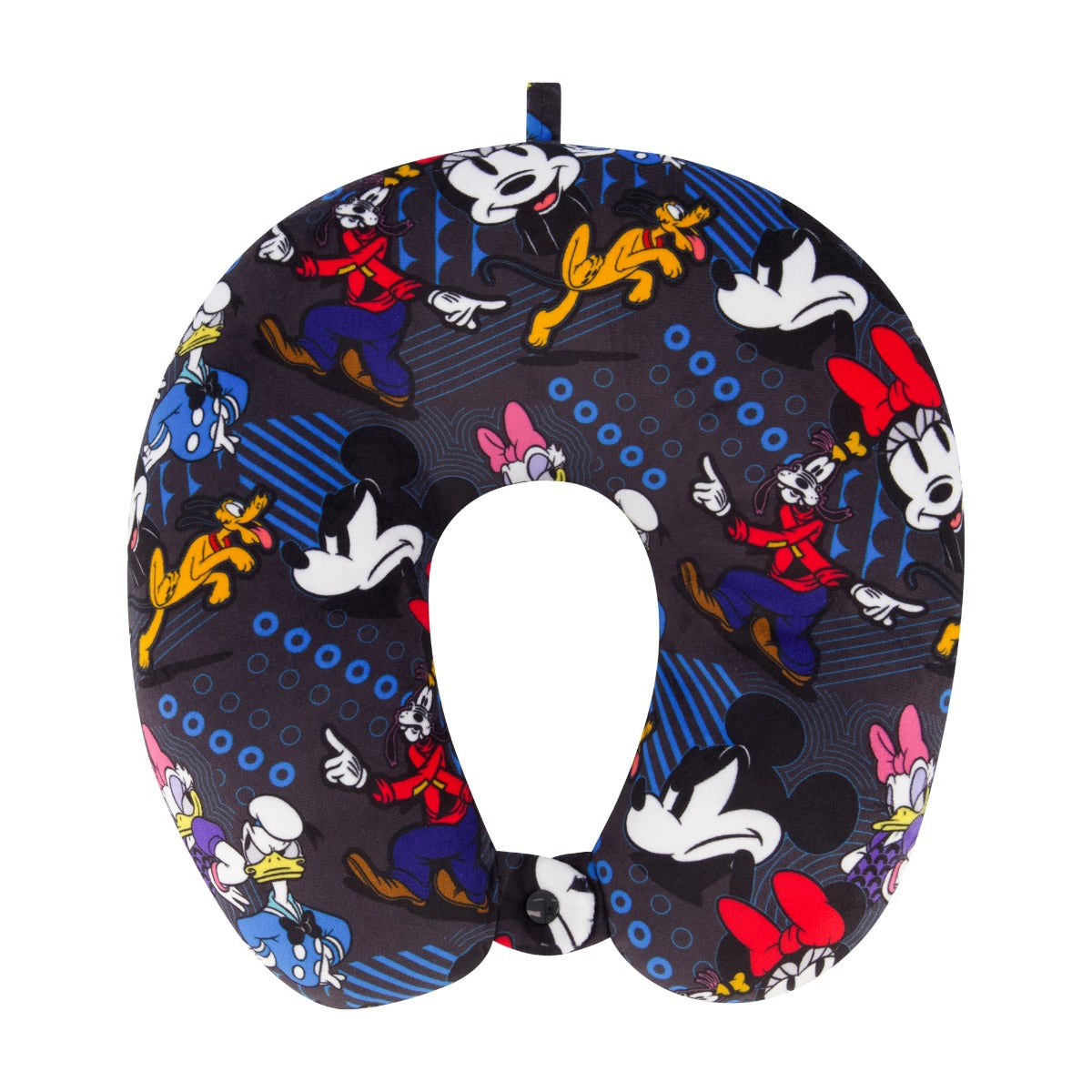 Ful Disney Mickey and friends neck pillow black blue - best traveling wrap neck pillows
