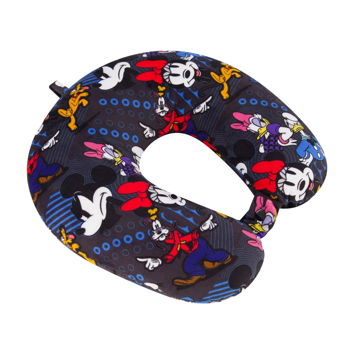 Ful Disney Mickey and friends neck pillow black blue - comfortable kids travel neck pillows 