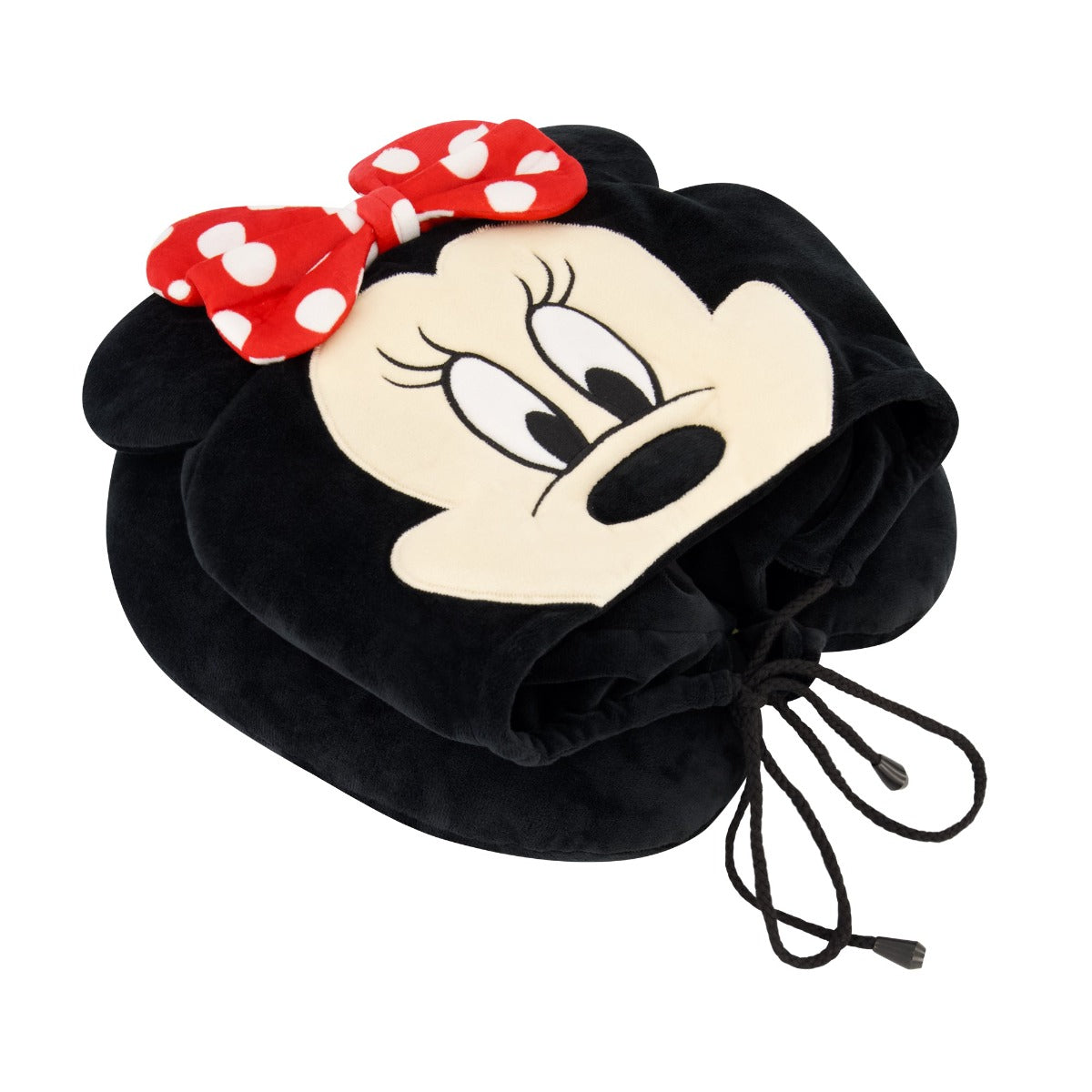 Black Ful Disney Minnie Mouse hooded hoodie travel pillow - best neck pillows for traveling