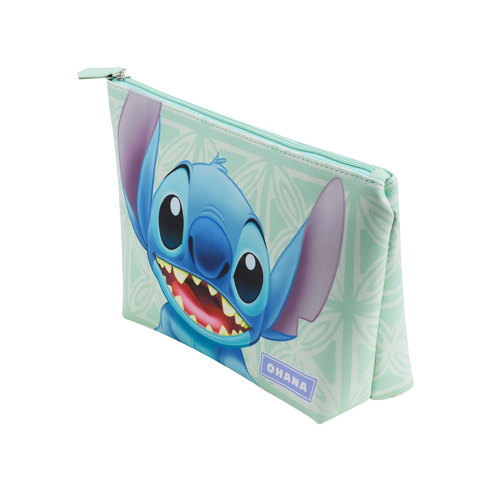 Disney Stitch Ohana Green Wedge Cosmetic Bag