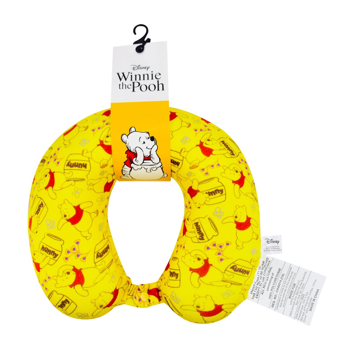 Disney Winnie The Pooh Honey Memory Foam Travel pillow