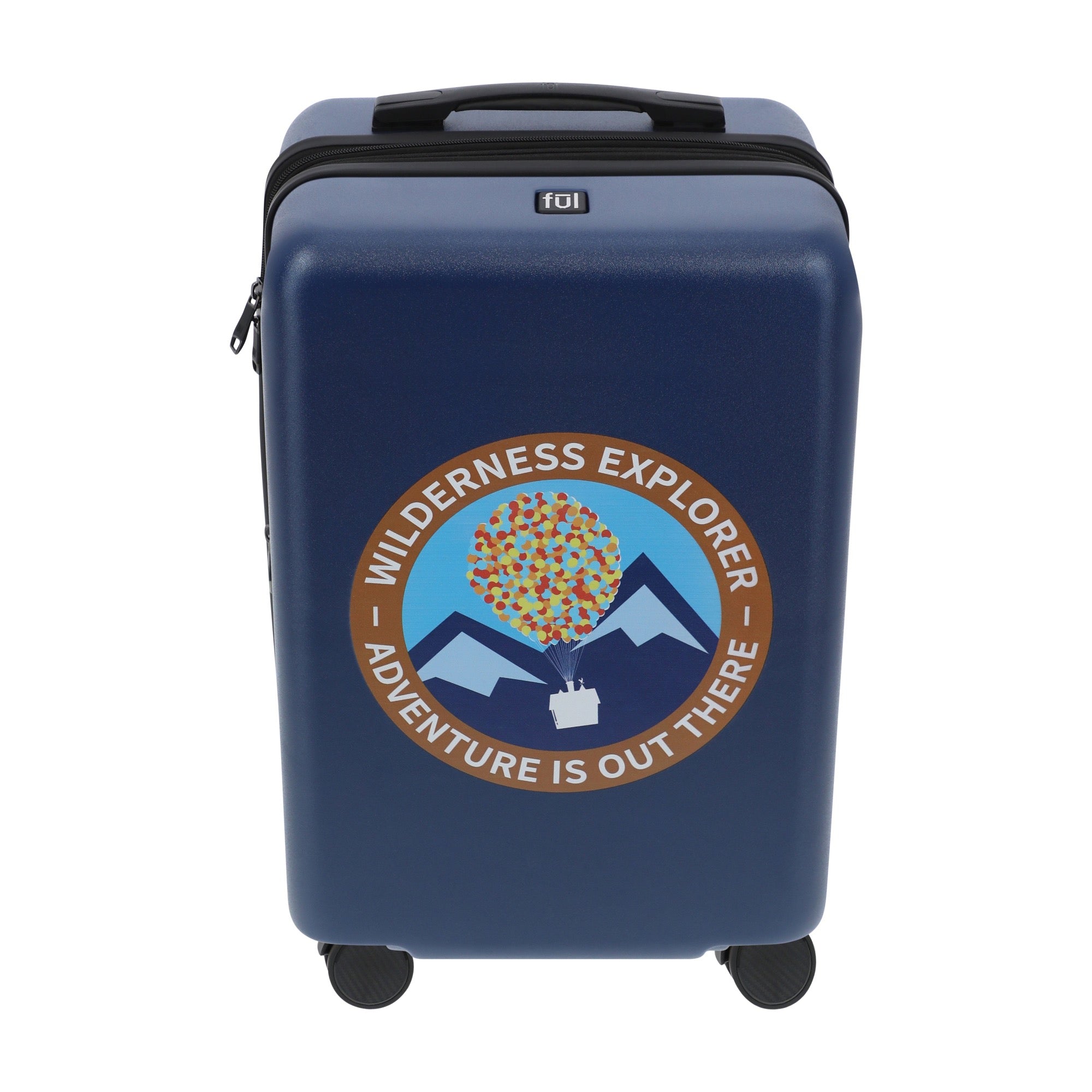 Navy blue disney up 22.5" carry-on spinner suitcase luggage by Ful