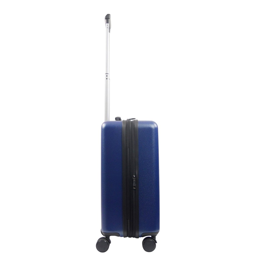 22.5" Navy Carry-On Rolling Luggage Spinner Suitcase by Ful