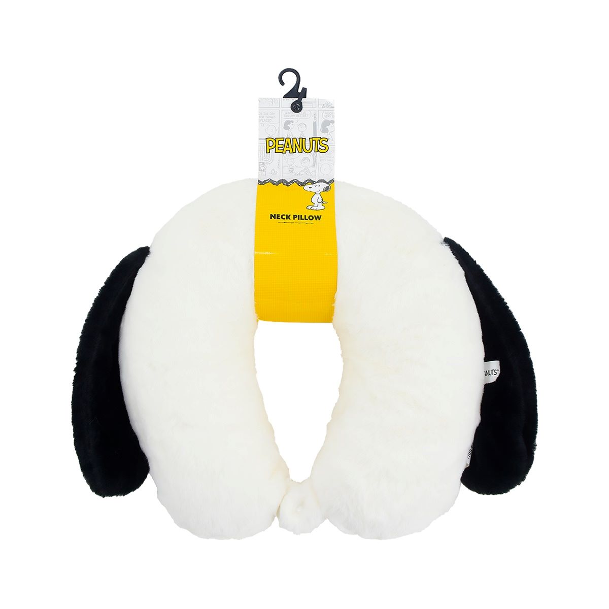 Peanuts Snoopy with 3D Ears White Travel Neck Pillow