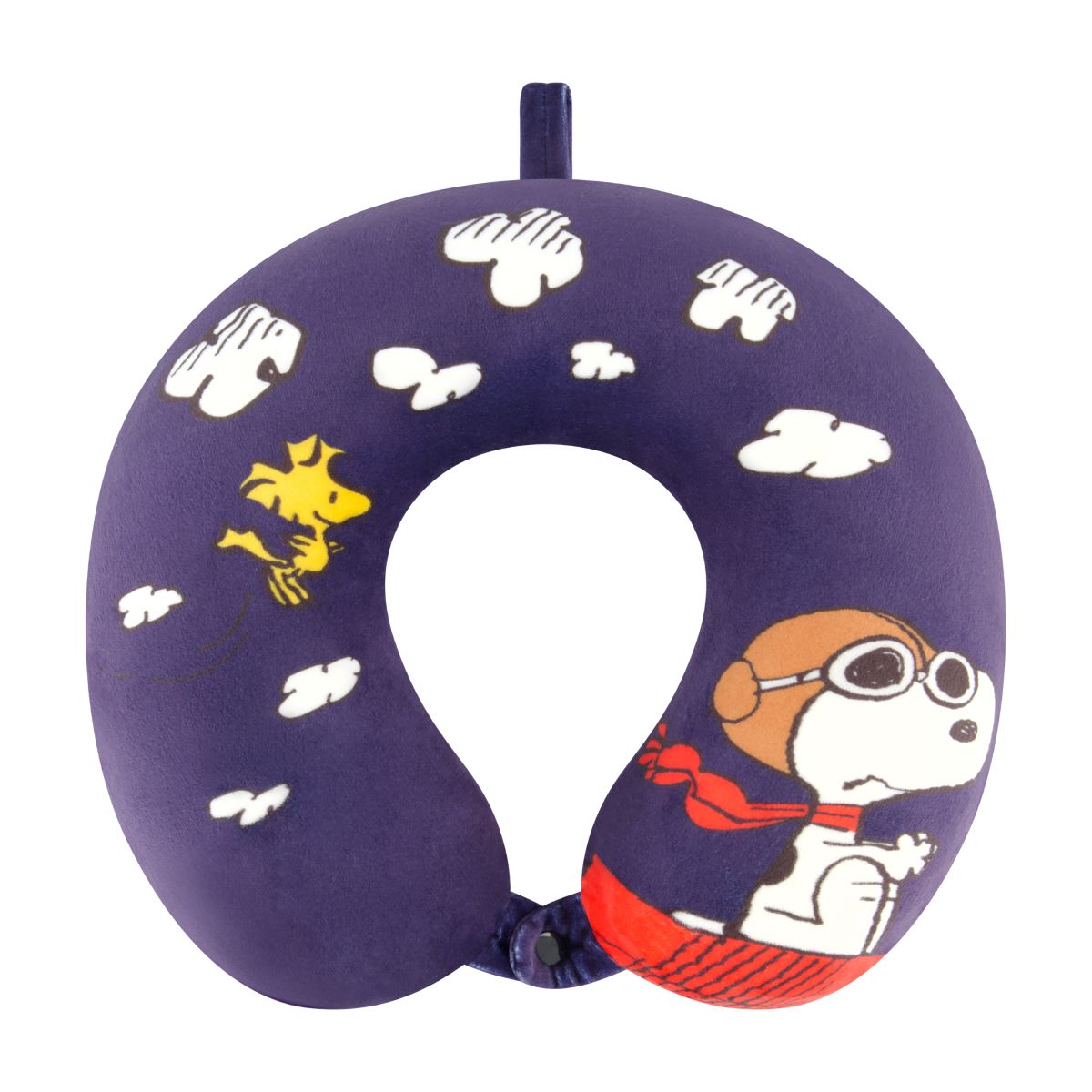 Peanuts Snoopy Woodstock Blue Memory Foam Travel Pillow