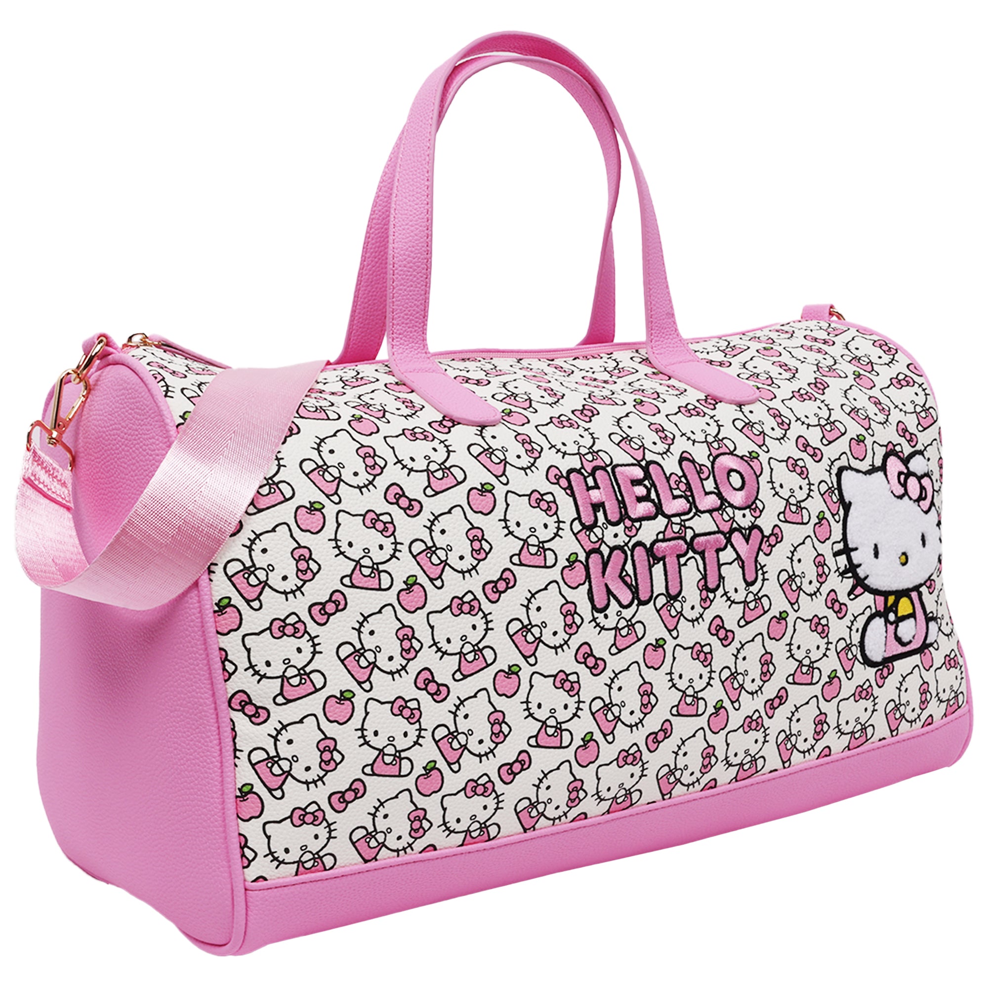 Ful Sanrio Hello Kitty Pink & White Weekender Duffel Bag