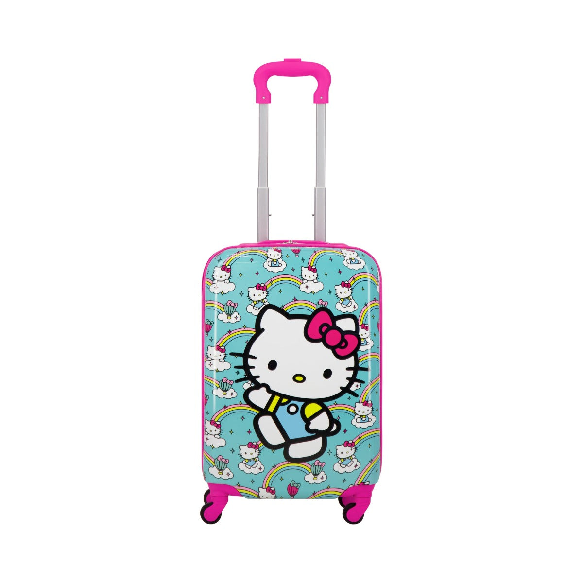 Hello Kitty Ful Rainbows matching 2 piece set - kids 21" carry-on hardshell spinner suitcase