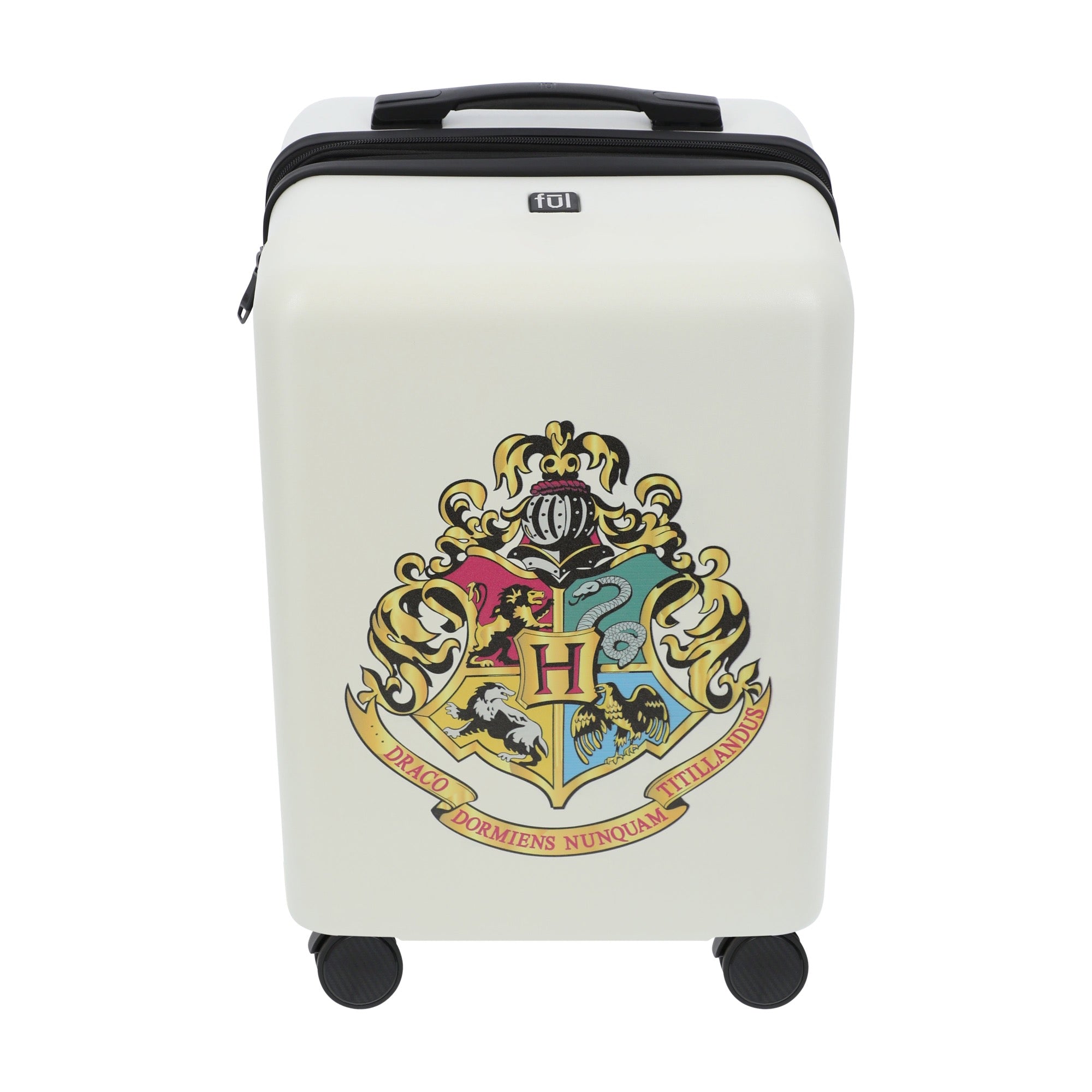White WB harry potter 22.5" carry-on spinner suitcase luggage by Ful