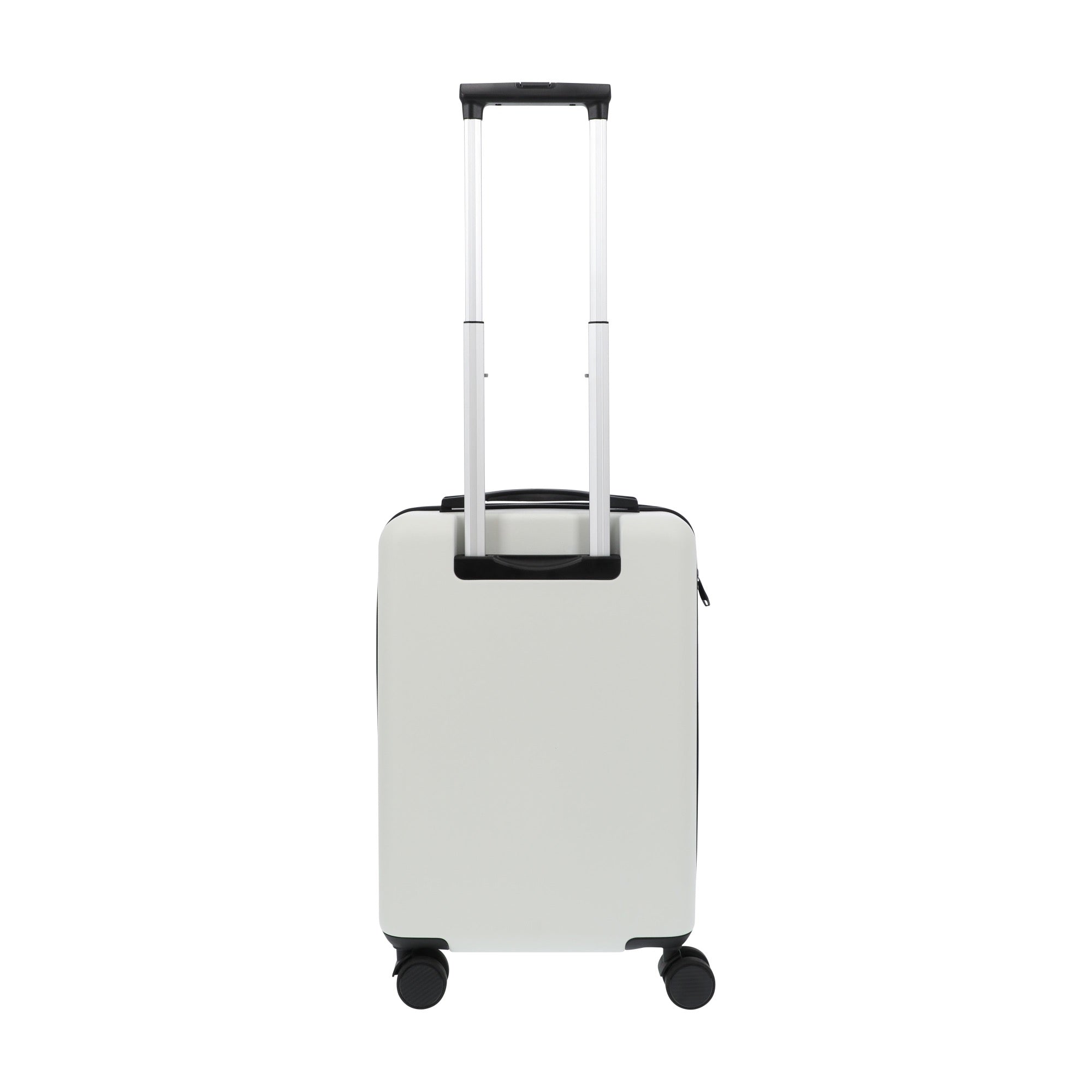 White 22.5" carry-on spinner suitcase luggage by Ful