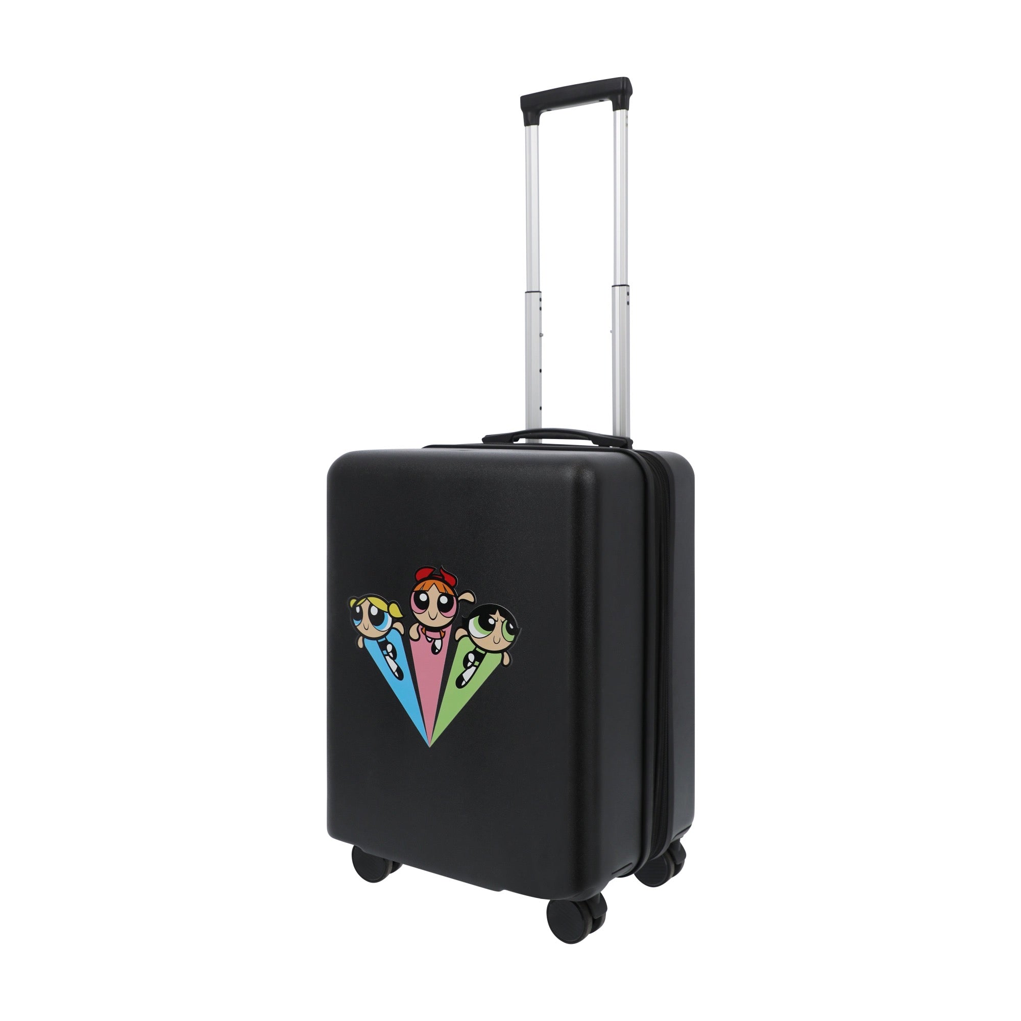 Black WB powerpuff girls 22.5" carry-on spinner suitcase luggage by Ful