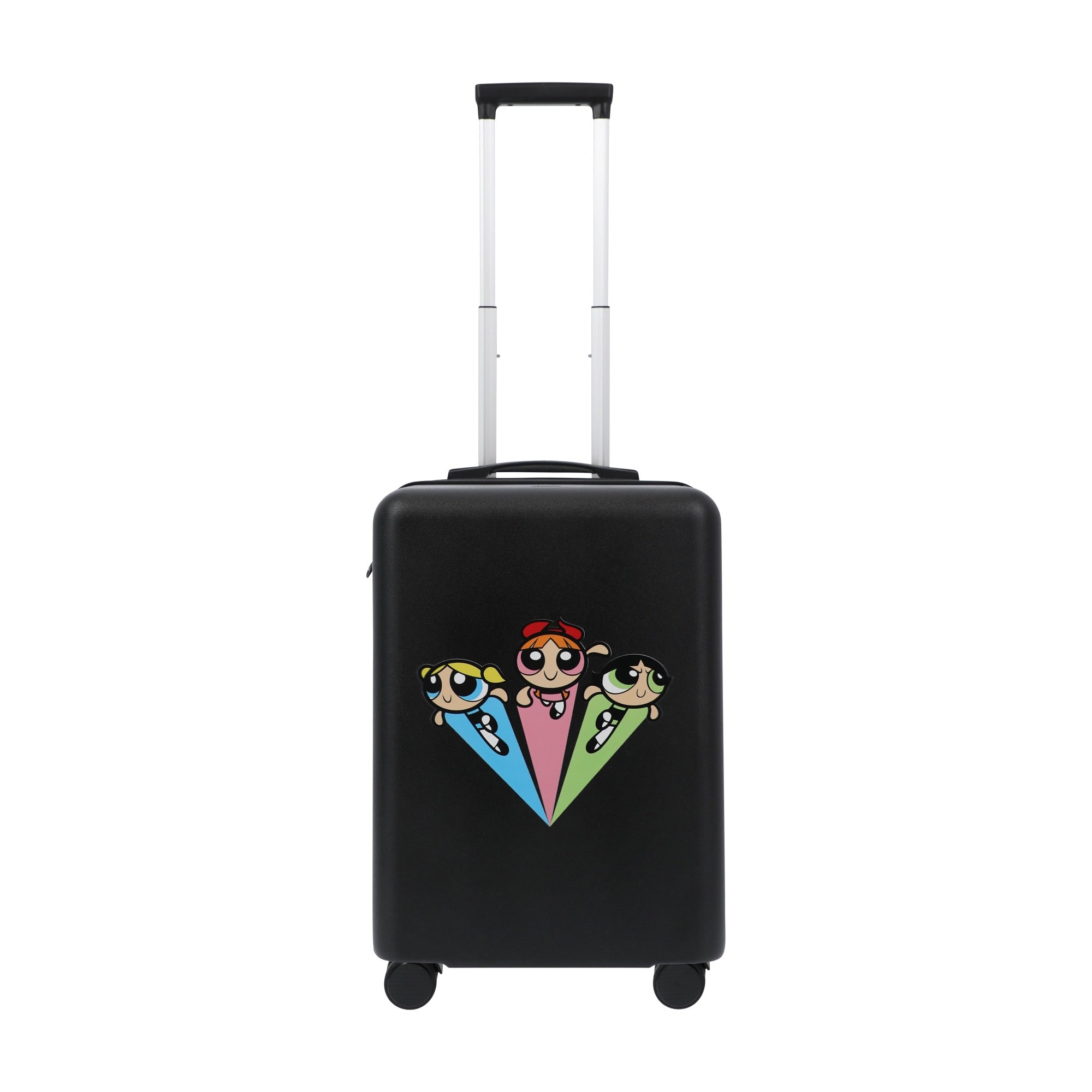 Black WB powerpuff girls 22.5" carry-on spinner suitcase luggage by Ful