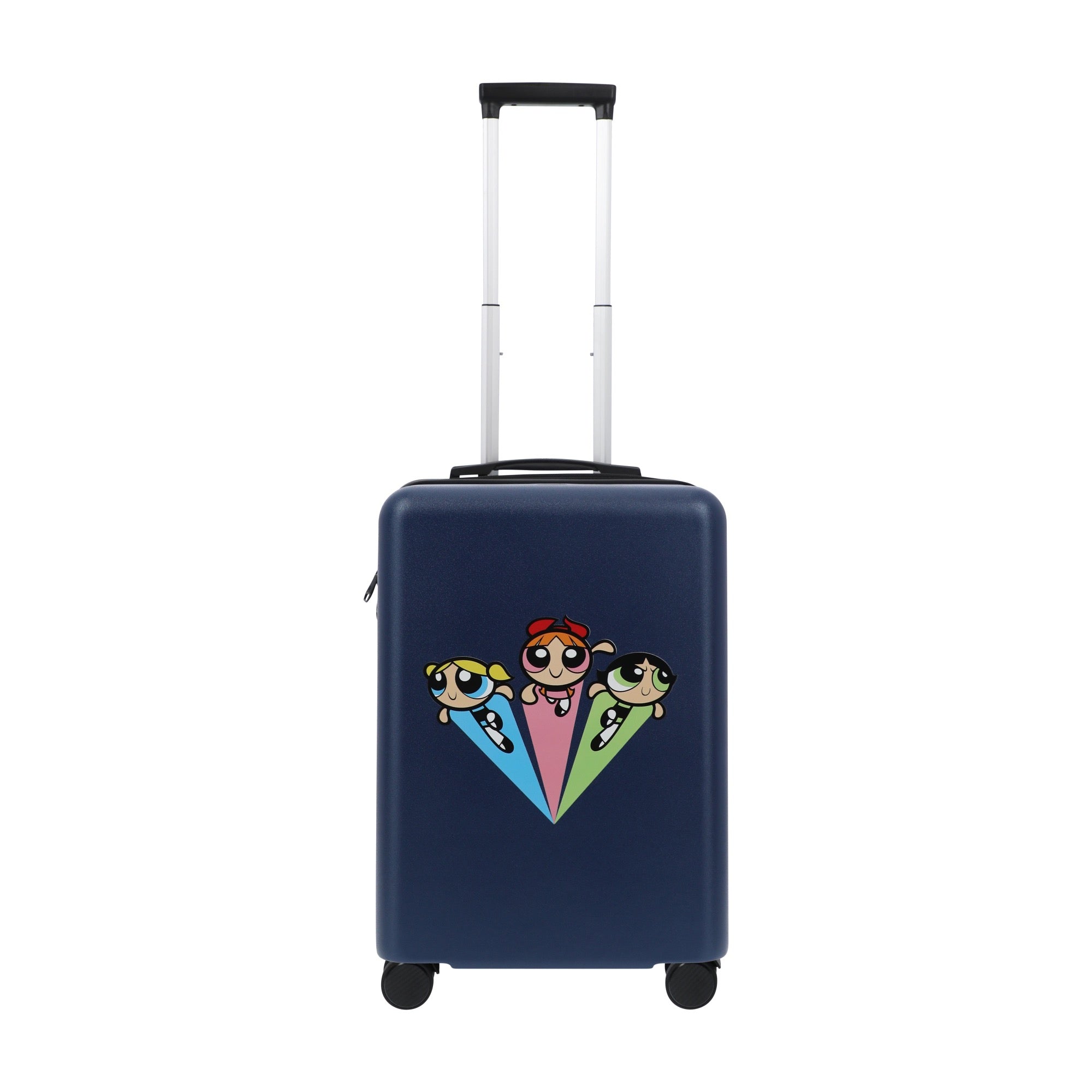 Navy blue WB powerpuff girls 22.5" carry-on spinner suitcase luggage by Ful
