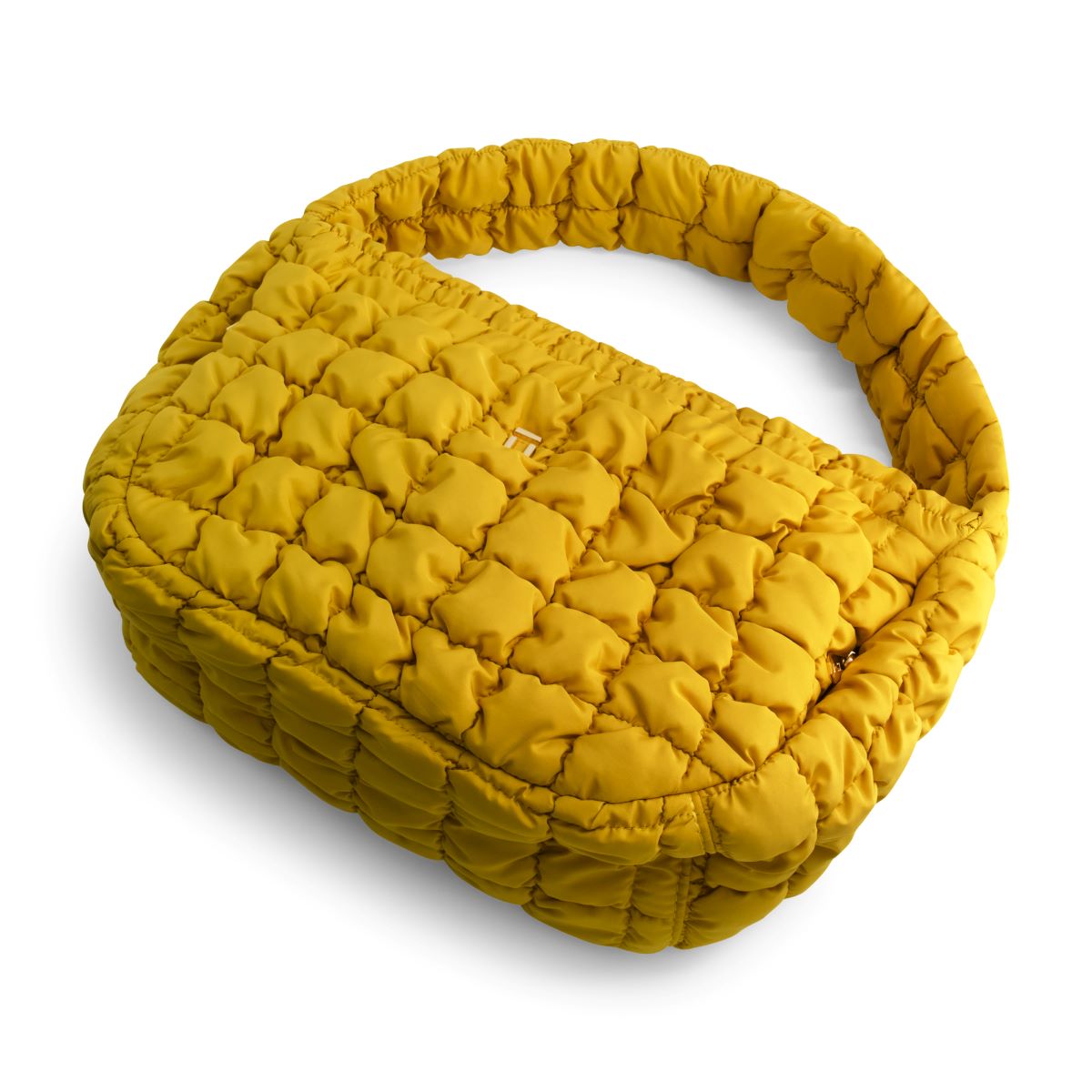 Mustard yellow quilted puffer slouchy Handbag Bag - cute stylish handbags & bags by Ful