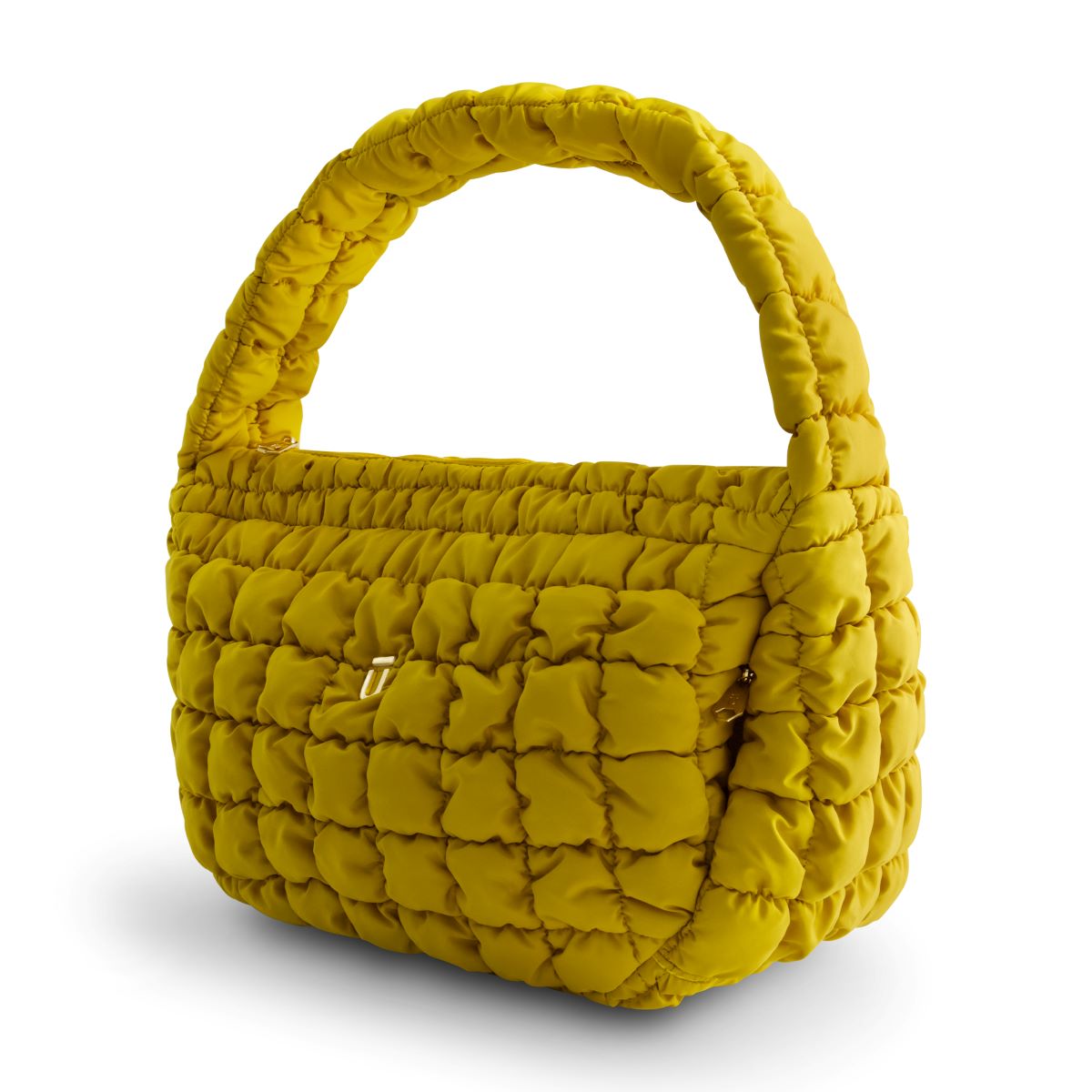 Mustard yellow quilted puffer slouchy Handbag Bag - cute stylish handbags & bags by Ful