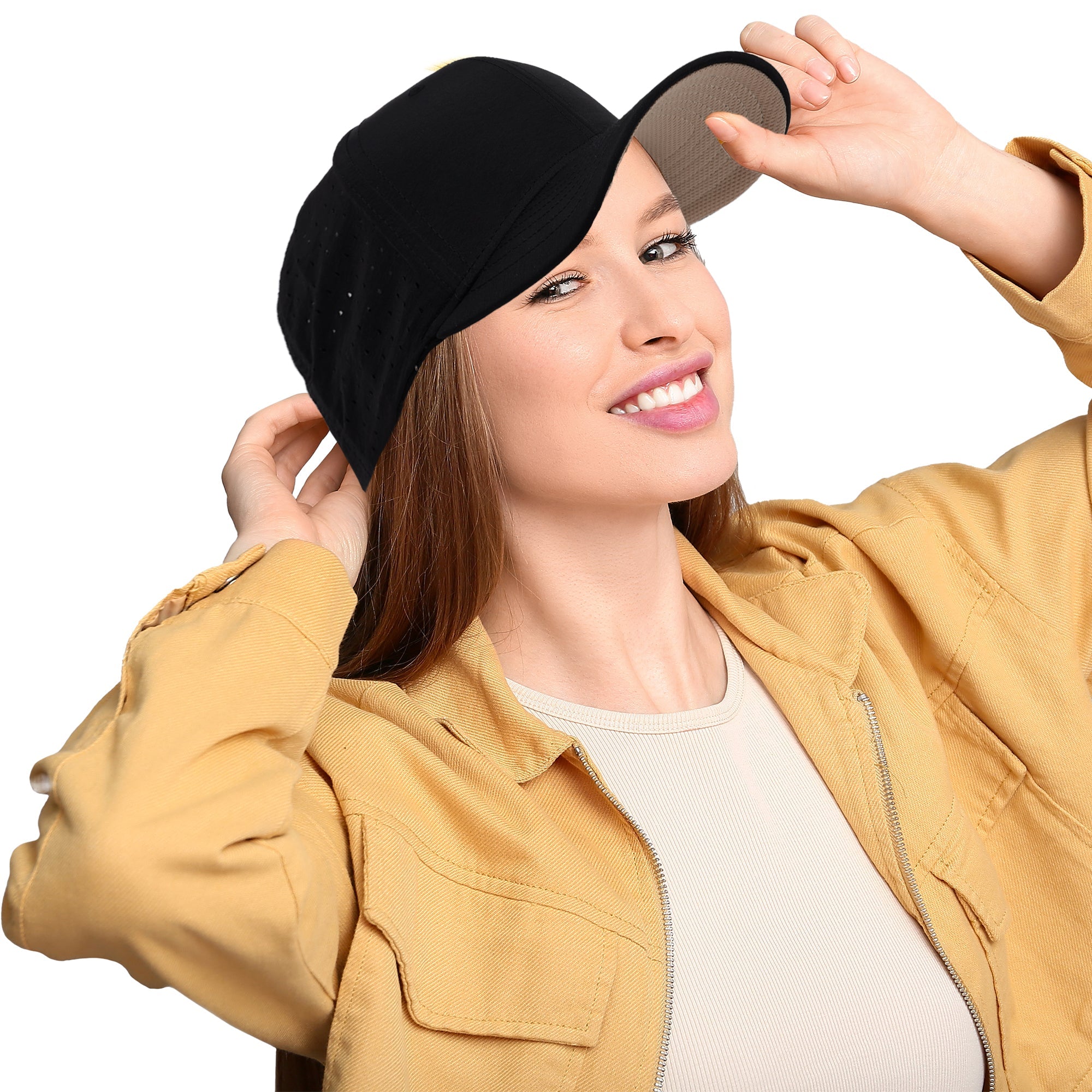 FŪL Perforated Nylon Cap with 3D Rubber Logo and Elastic Logo Backstrap