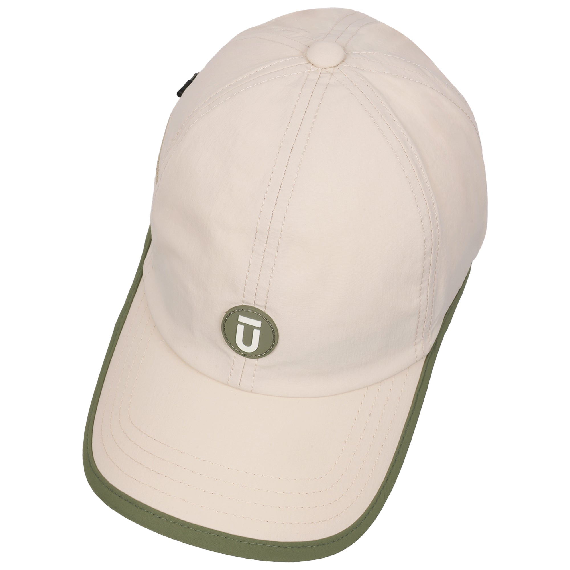 FŪL Contrast Binding Nylon Cap with Rubber Patch and Elastic Bungee