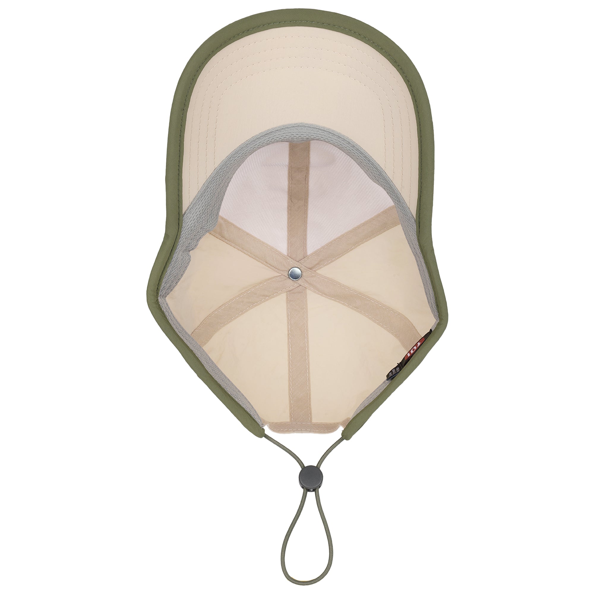 FŪL Contrast Binding Nylon Cap with Rubber Patch and Elastic Bungee