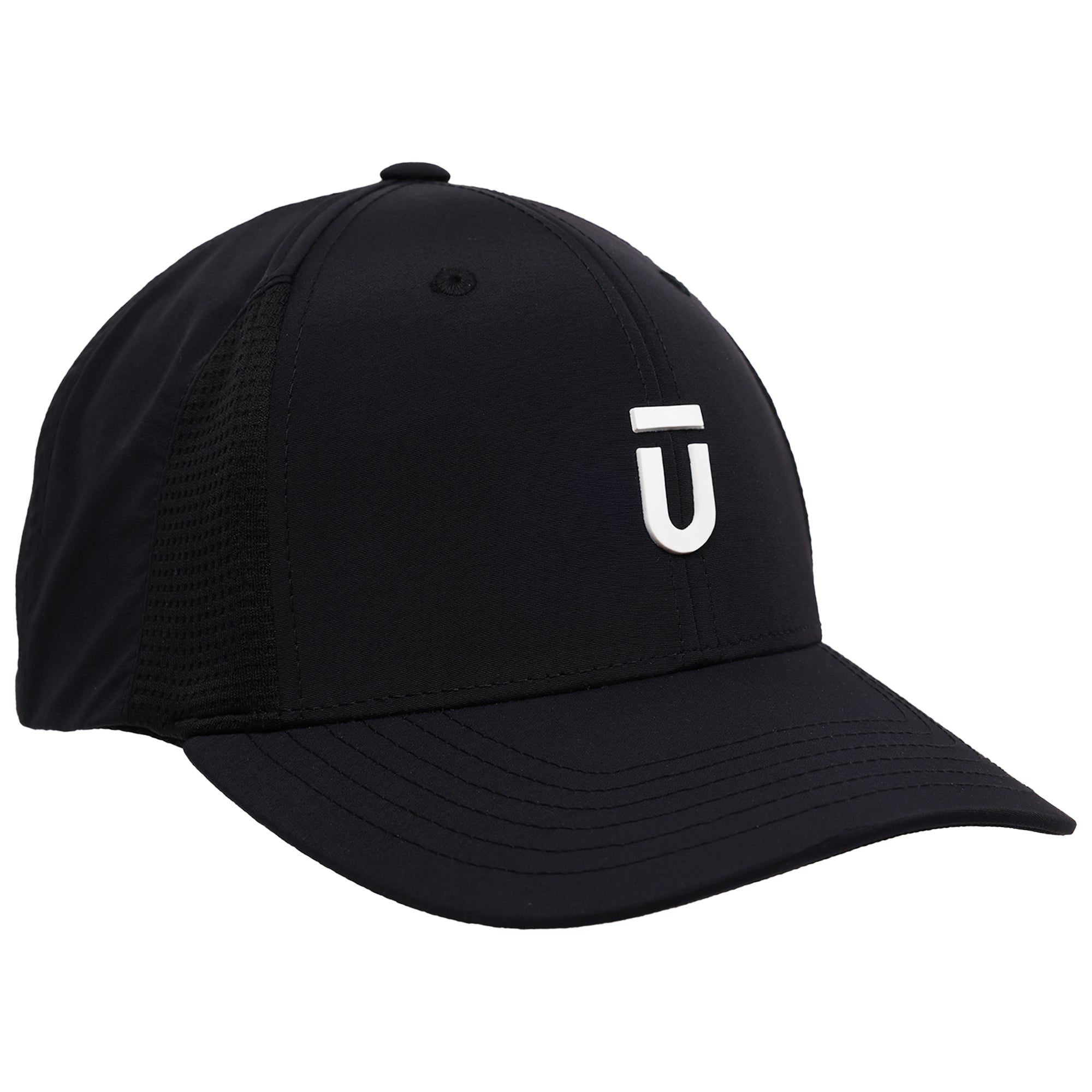 FŪL Men’s Stretch Performance Cap with Mesh Inset and Raised Rubber Logo