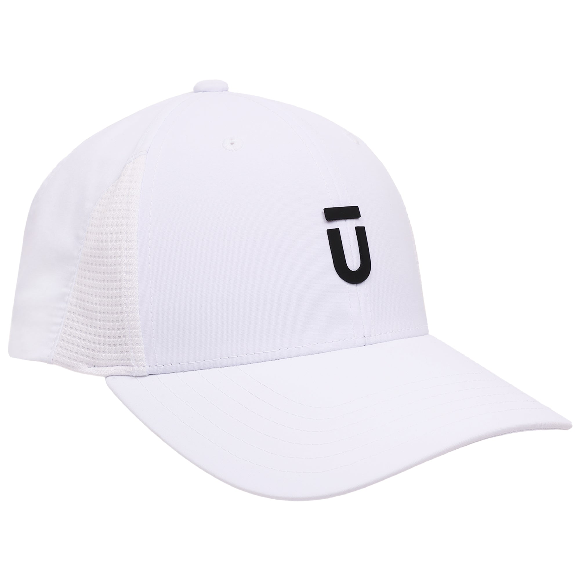 FŪL Men’s Stretch Performance Cap with Mesh Inset and Raised Rubber Logo