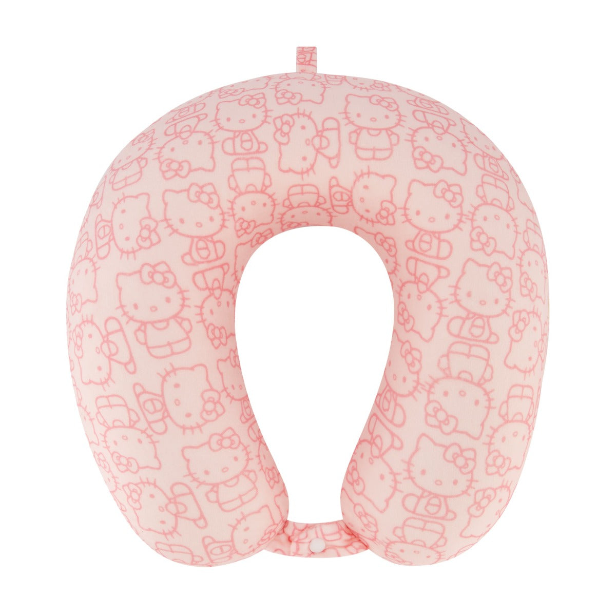 Pink Ful Hello Kitty All over icon memory foam neck pillow - best travel pillows for traveling