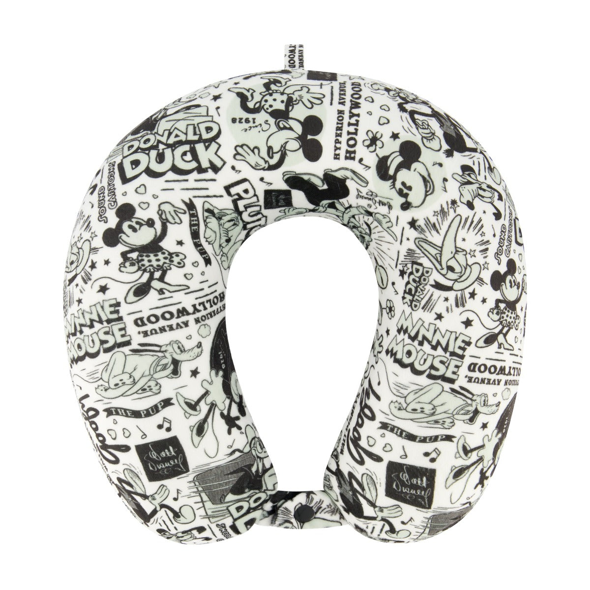 Ful Disney 100 year anniversary characters all over neck pillow - best travel pillows for traveling