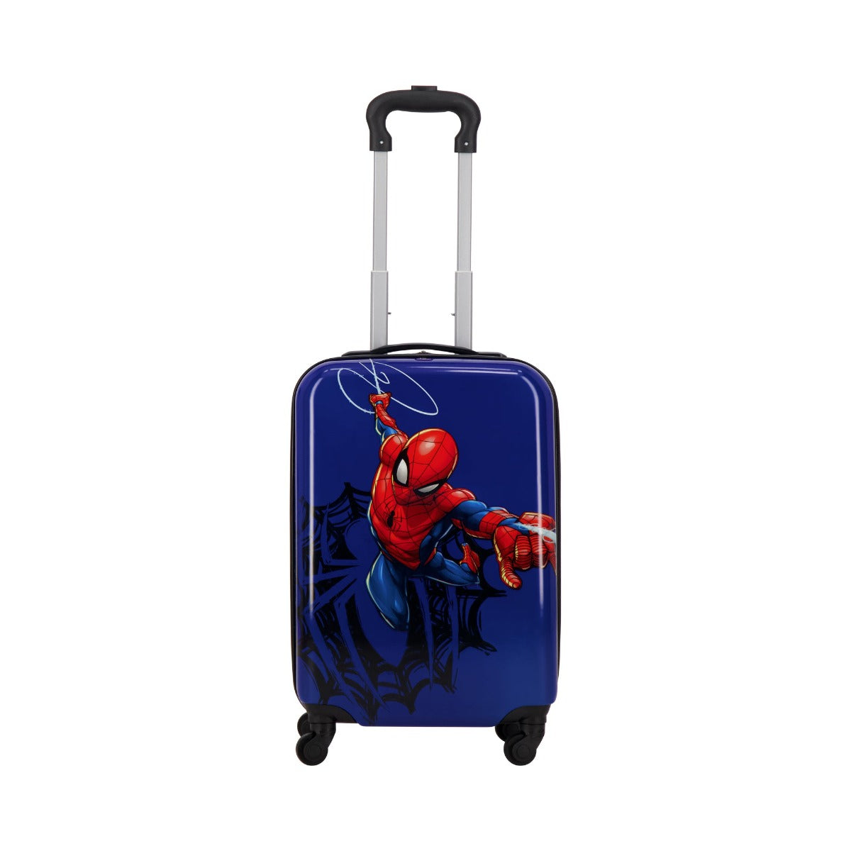 Blue Ful Marvel Spiderman web 21" suitcase - kids carry-on rolling luggage for travel