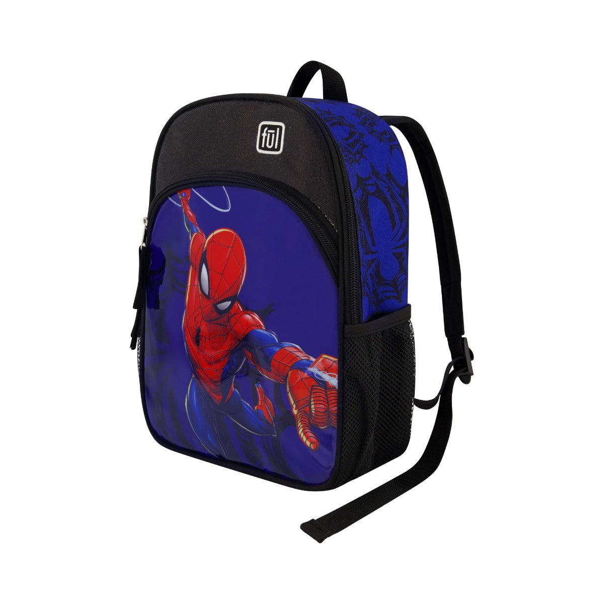 Blue Ful Marvel Spiderman Web matching 2 piece set - kids 13 inch carry-on under seat backpack