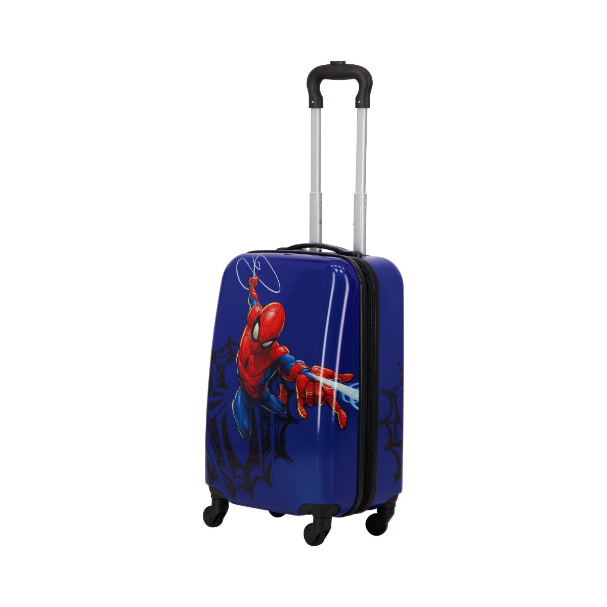 Blue Ful Marvel Spiderman Web matching 2 piece set - 21" carry-on hardside spinner suitcase for kids