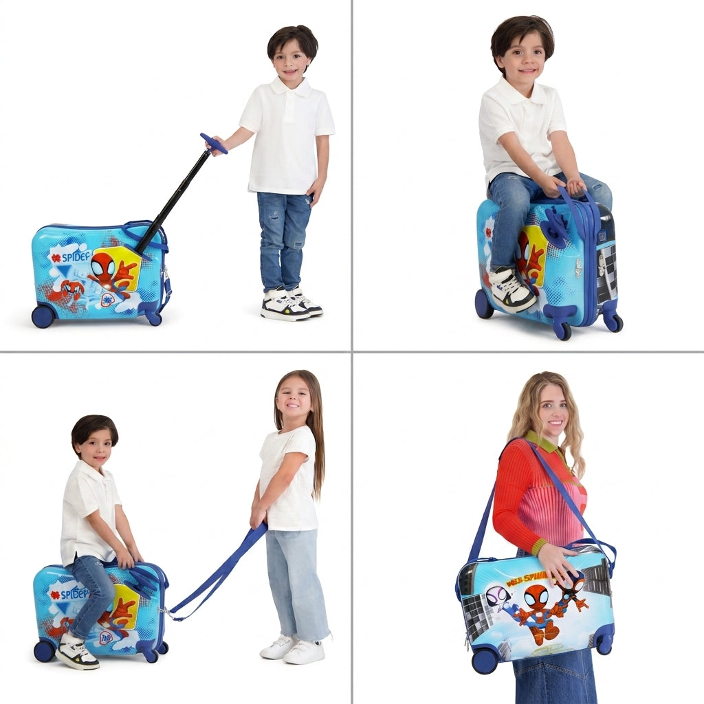 Marvel Spidey and His Amazing Friends FŪL Kids’ 14-Inch Ride-On Hardside Luggage