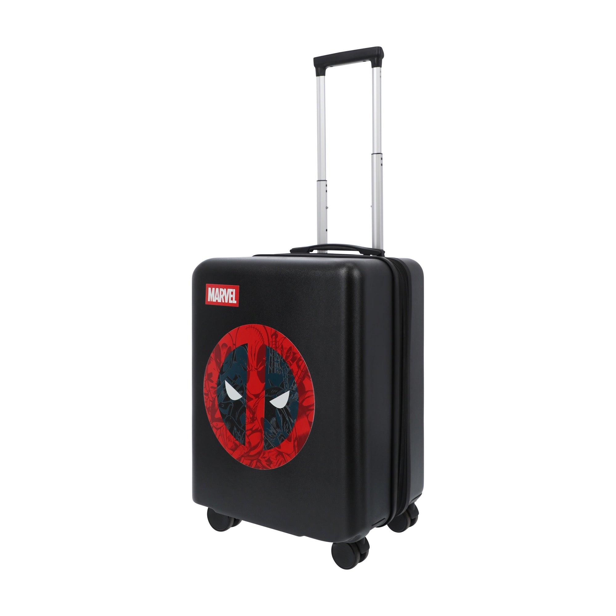 Black marvel deadpool 22.5" carry-on spinner suitcase luggage by Ful